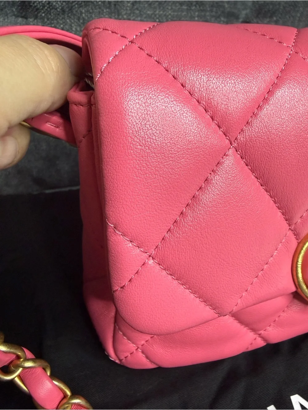 CHANEL coco love flap bag mini lambskin